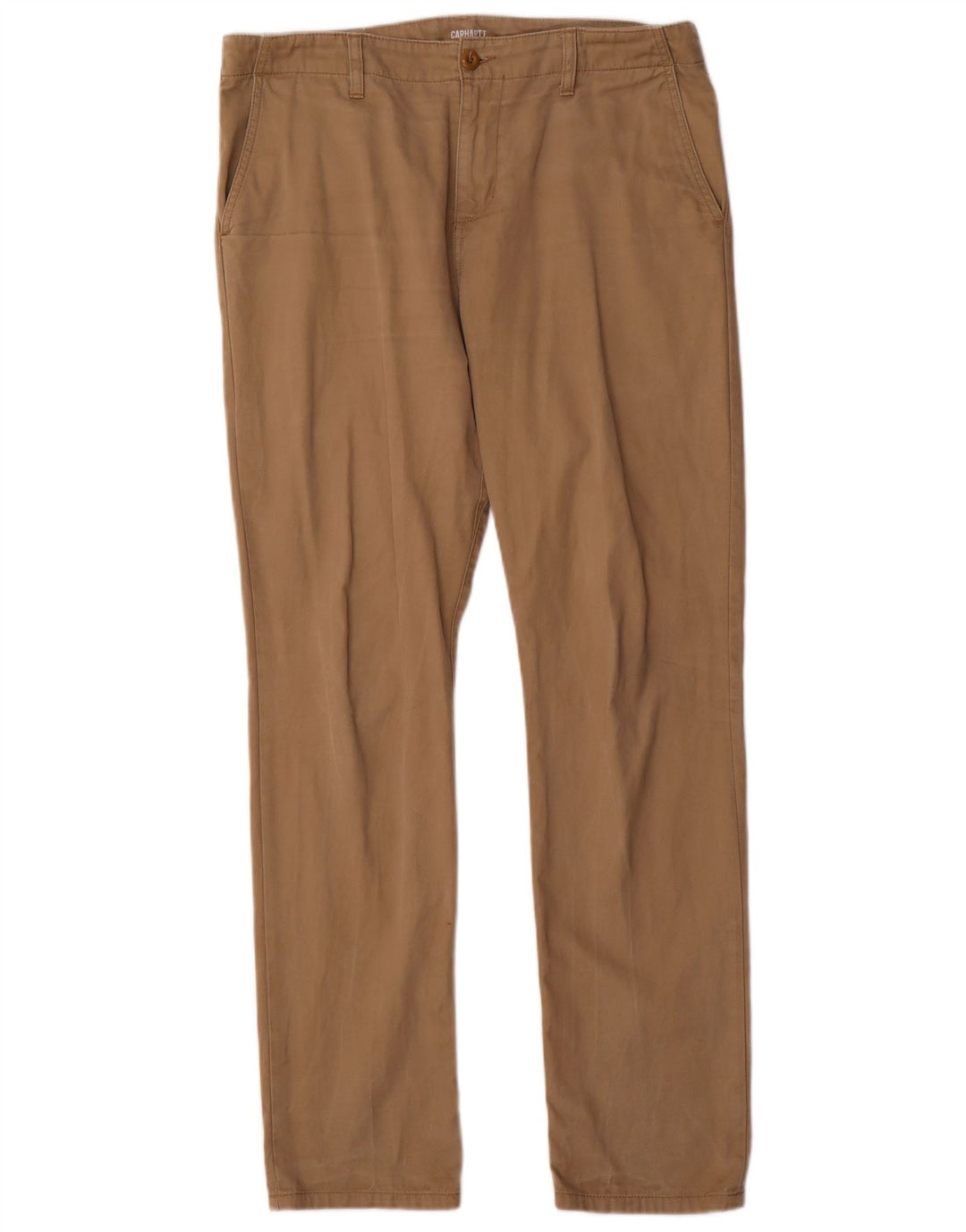 CARHARTT Pantalón chino ajustado para hombre W34 L32 Algodón beige