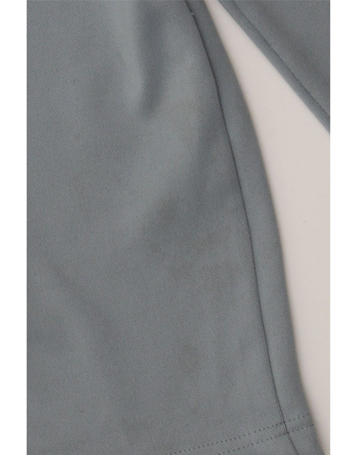 Nike Dri Fit - Camiseta con cuello y cremallera para hombre, manga larga, poliéster color azul grande