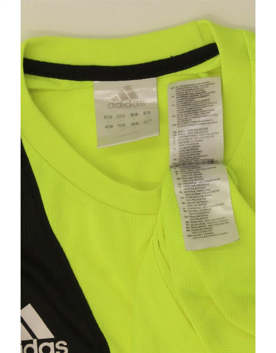 Adidas Hombre Camiseta Gráfica Top Verde Medio Colorblock Poliéster