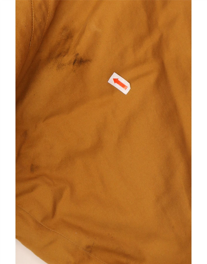 VINTAGE Chaqueta cortavientos de gran tamaño para mujer IT 42 Algodón marrón medio