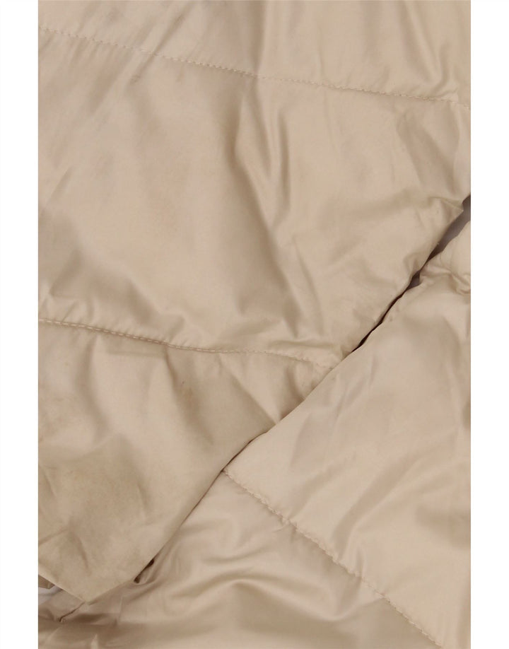 Marks & Spencer Abrigo acolchado extragrande con capucha para mujer UK 44 Medium Off White