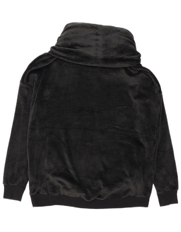 Marks & Spencer Mujer Autograph Velour Sudadera Jumper UK 10 Small Negro