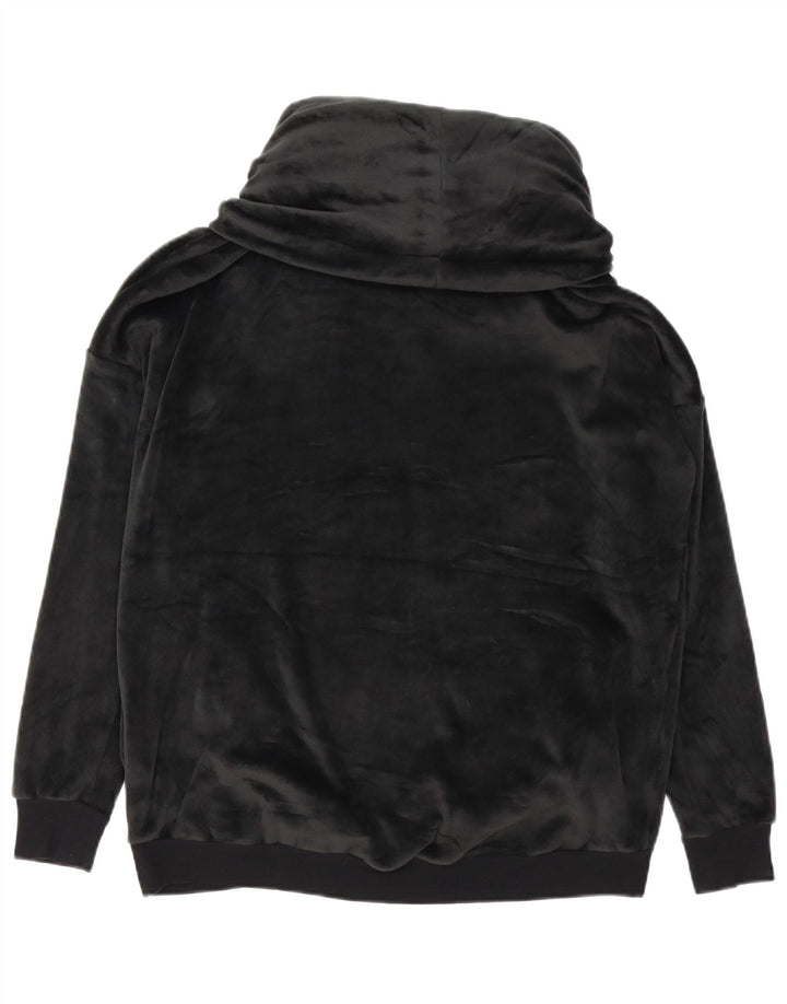 Marks & Spencer Mujer Autograph Velour Sudadera Jumper UK 10 Small Negro