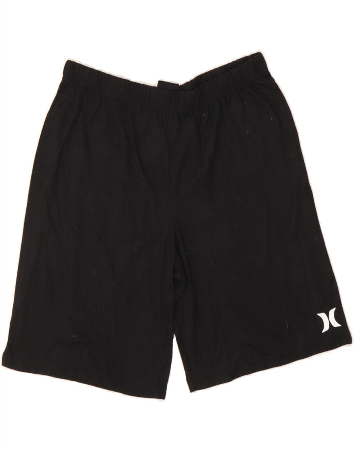 HURLEY Boys Sport Shorts 13-14 Years  Black Polyester Vintage Hurley and Second-Hand Hurley from Messina Hembry 