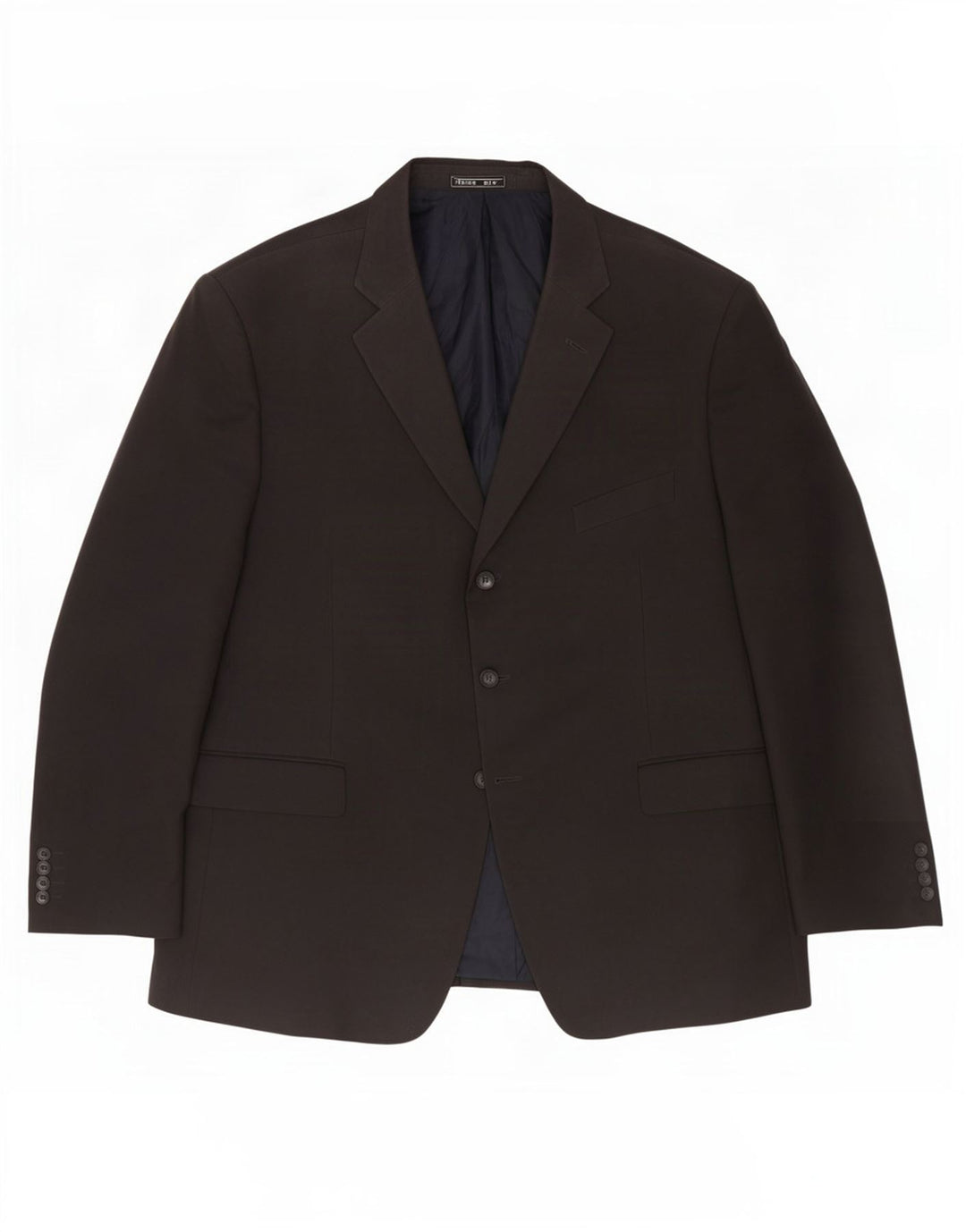 Marks & Spencer Chaqueta tipo blazer de 3 botones para hombre UK 46 XL Poliéster azul marino