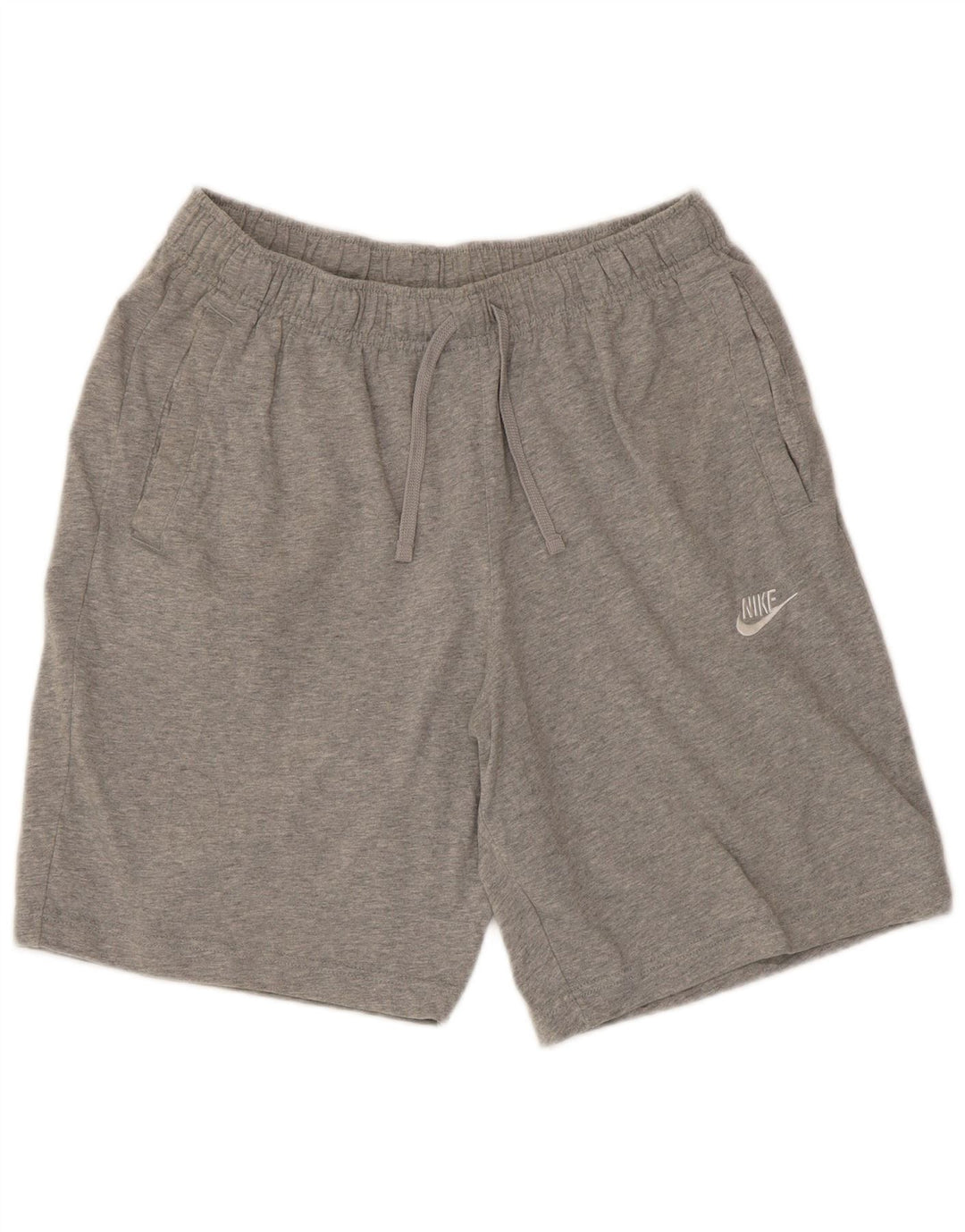 Pantalones cortos deportivos Nike para hombre de algodón moteado en gris medio
