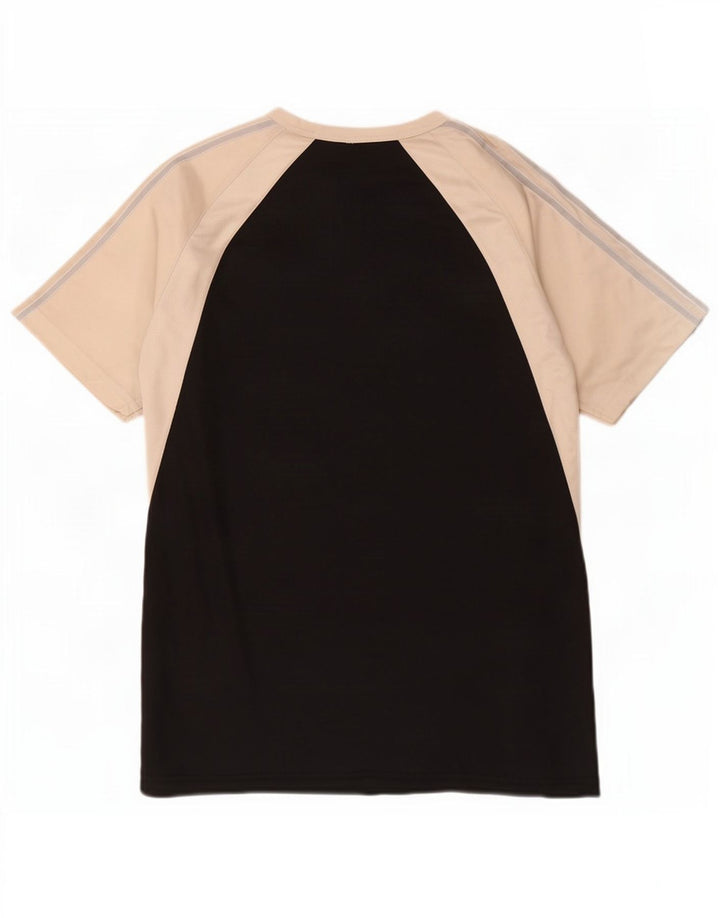 Adidas Hombre Climacool Camiseta Top Mediano Negro Colorblock