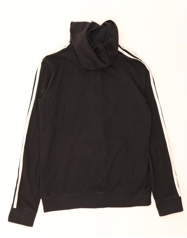Adidas Sudadera con capucha y cremallera para mujer UK 8/10 Small Black Cotton