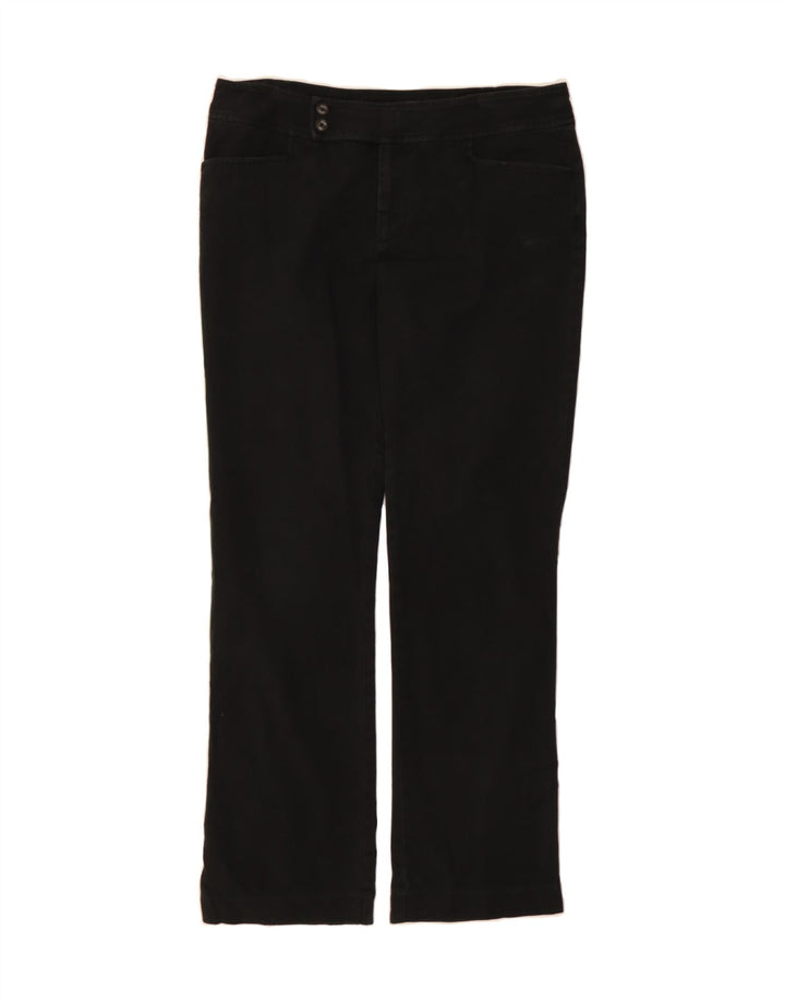 CHAPS Womens Bootcut Casual Trousers US 10 Large W32 L30 Black Cotton Vintage Chaps and Second-Hand Chaps from Messina Hembry 