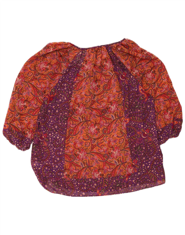 CHAPS Blusa de manga 3/4 para mujer UK 46 Large Paisley multicolor