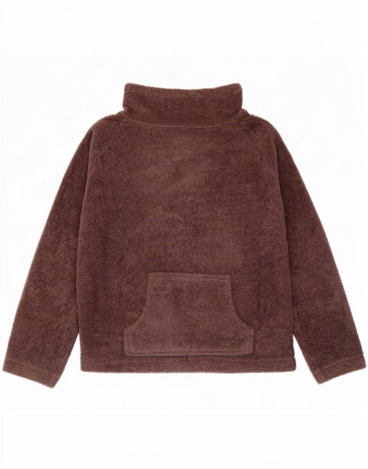 Marks & Spencer Jersey de Forro Polar para Mujer UK 16/18 Grande Marrón Poliéster