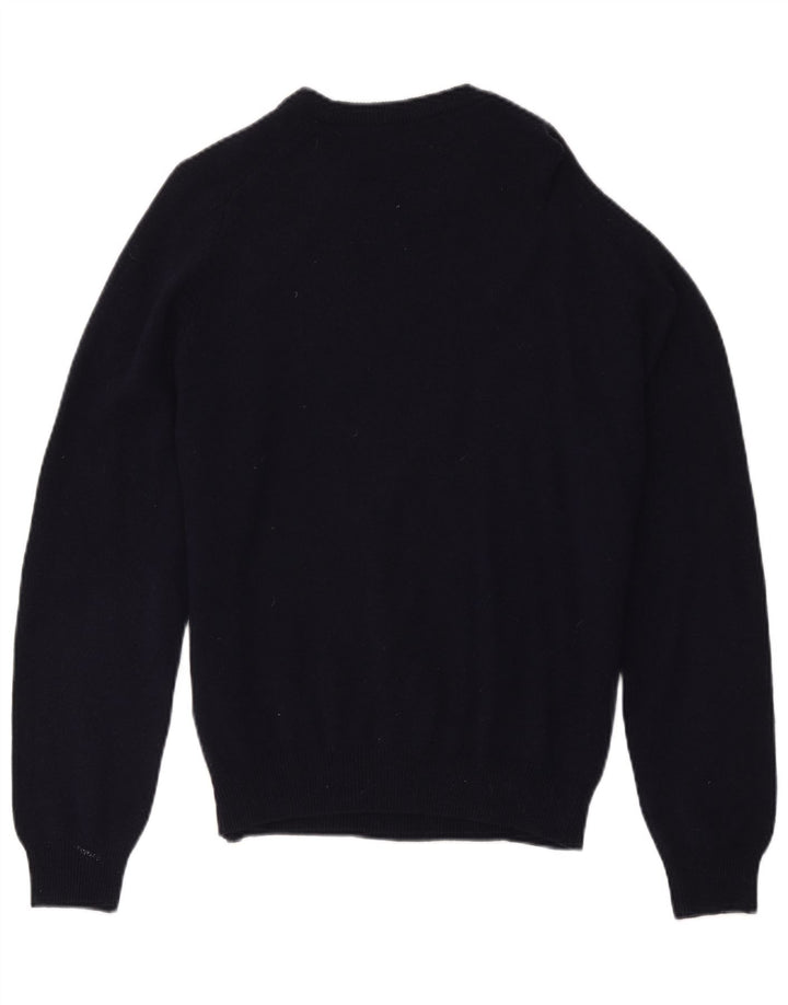 Marks & Spencer Jersey de cuello redondo azul Harbor para hombre Azul marino mediano