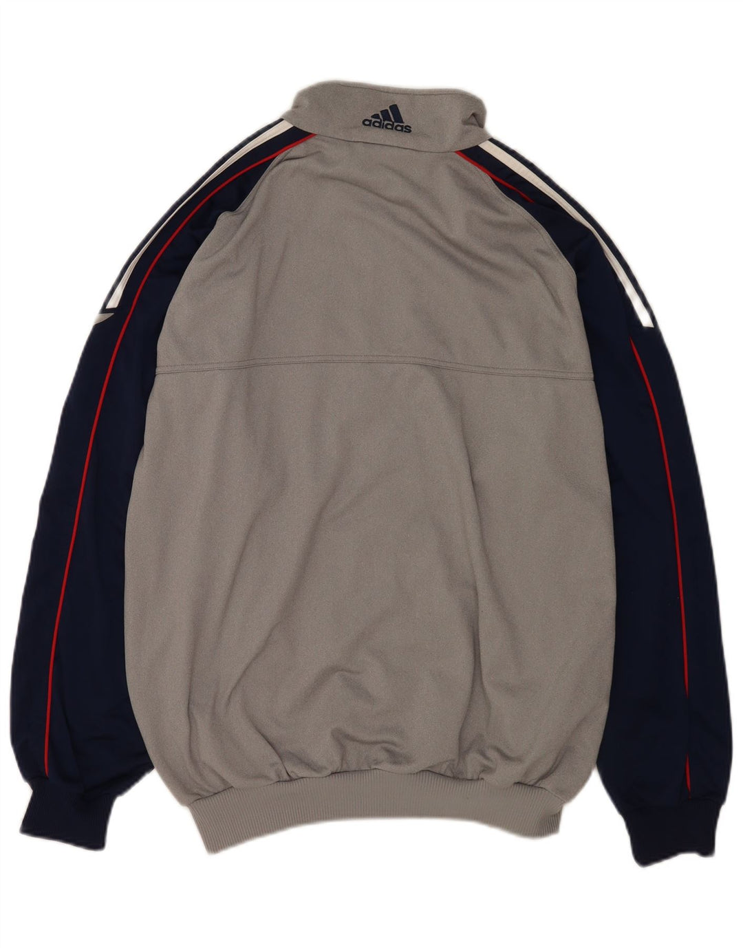 Adidas - Chaqueta de chándal para hombre, talla 42/44, poliéster color gris grande