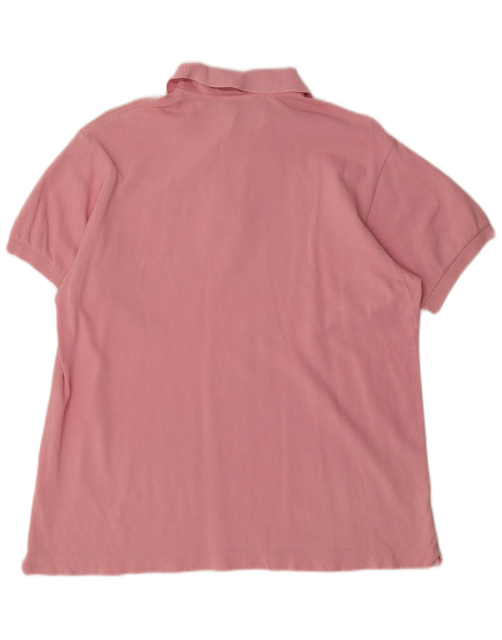 Polo Lacoste para hombre talla 5 grande algodón rosa