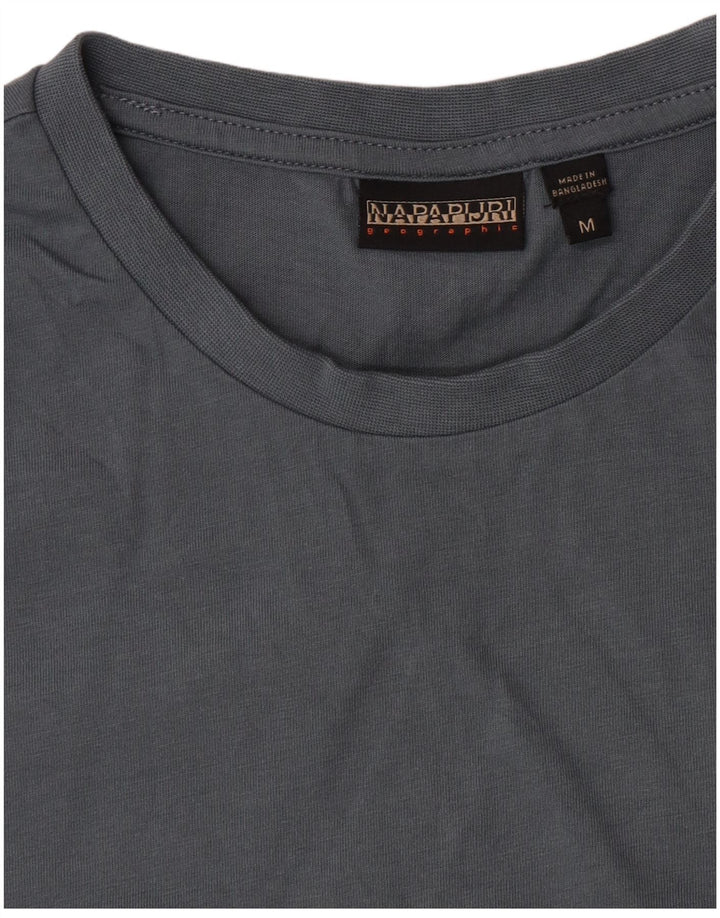 Napapijri Hombre Camiseta Top Azul Medio