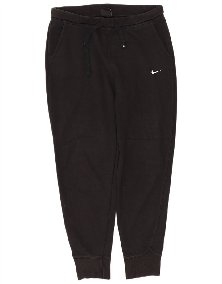 NIKE Mujer Chándal Pantalones Joggers UK 10 Small Negro Algodón