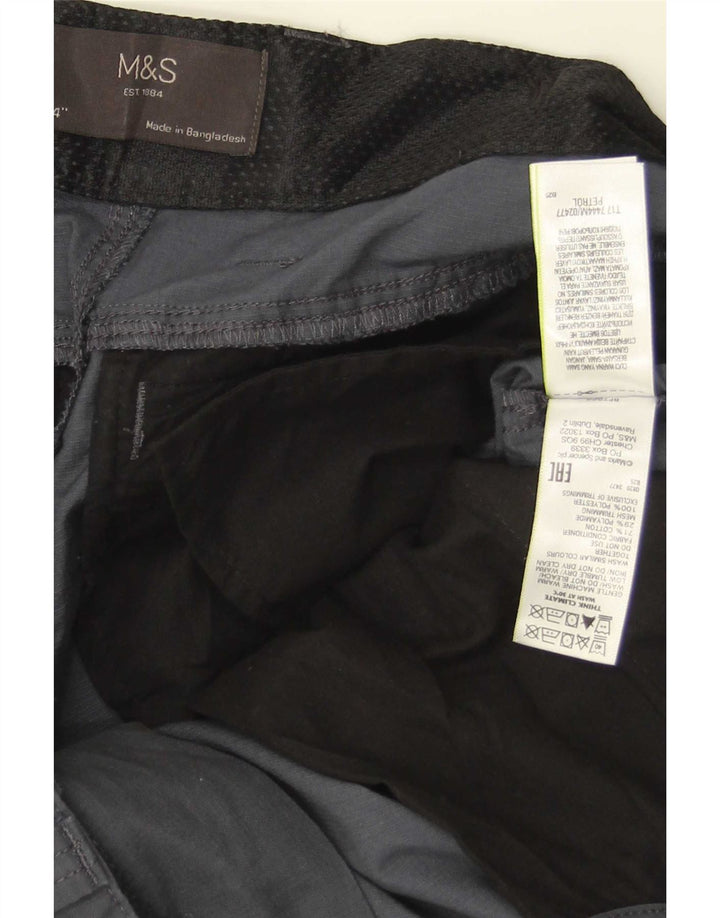 Marks & Spencer Pantalones cortos tipo cargo para hombre W34 Algodón gris grande
