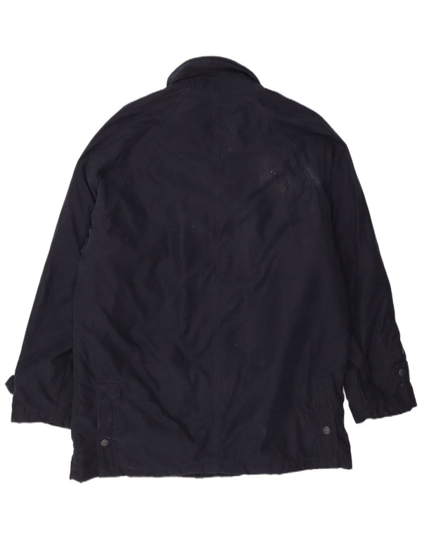 Sergio Tacchini Chaqueta utilitaria para hombre UK 42 XL Poliéster azul marino
