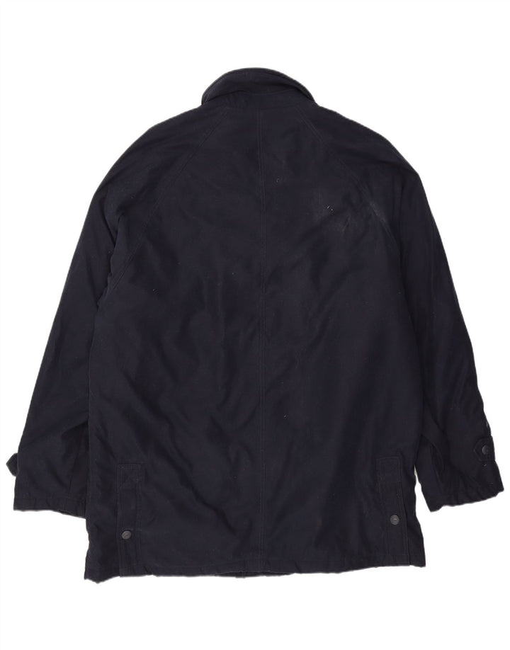 Sergio Tacchini Chaqueta utilitaria para hombre UK 42 XL Poliéster azul marino