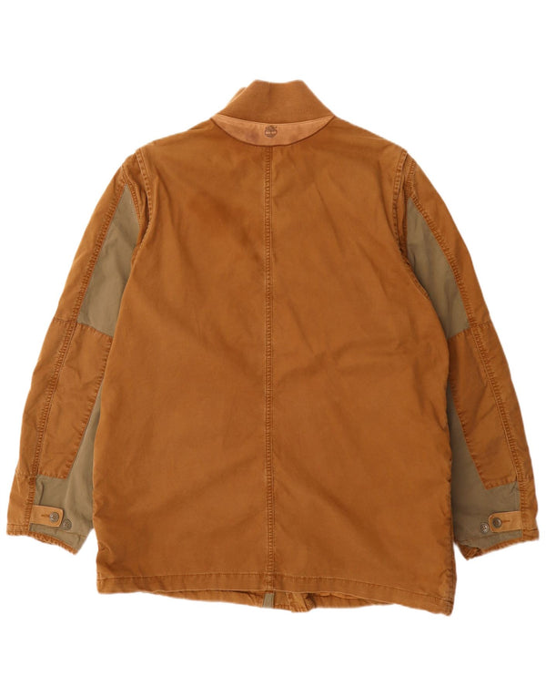 Timberland Chaqueta utilitaria de ajuste regular para hombre UK 42 XL Marrón Colorblock Ejército