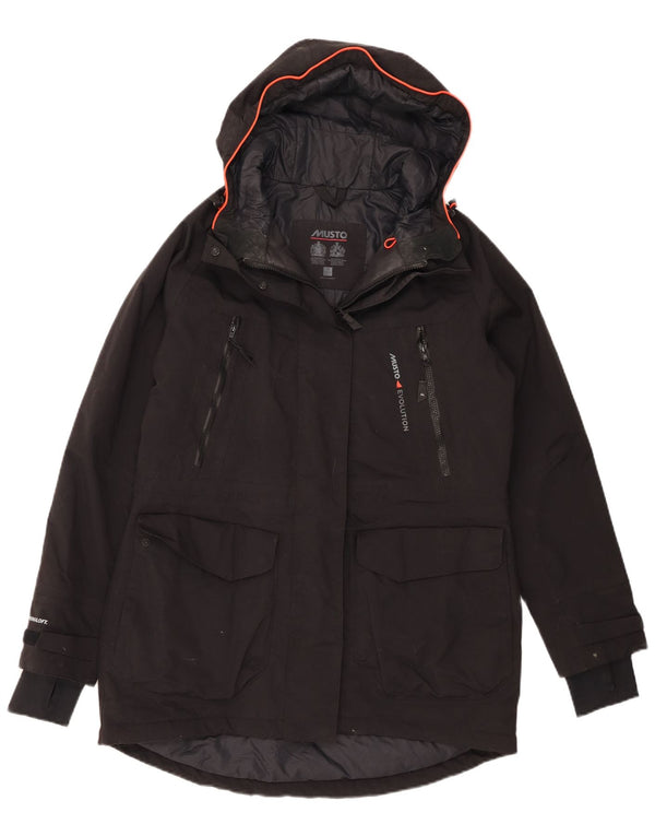 Musto Parka con capucha para mujer UK 40 Mediana Poliamida negra