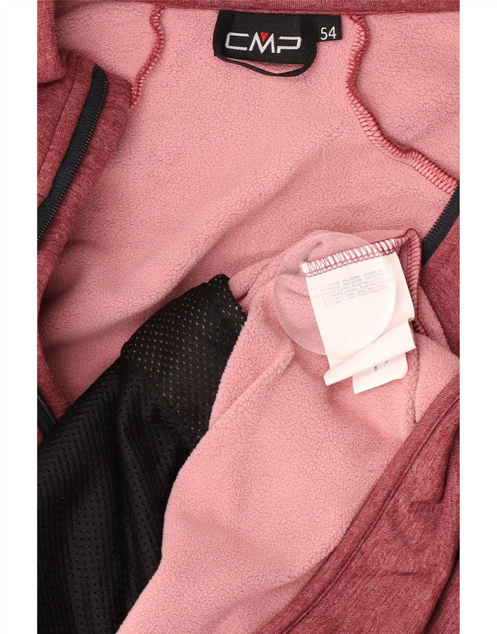 CMP Chaqueta de chándal para hombre IT 54 XL Poliéster moteado burdeos