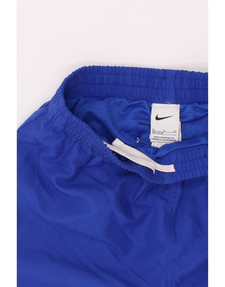 Nike Pantalones cortos deportivos para niños 13-14 años XL Azul Poliéster