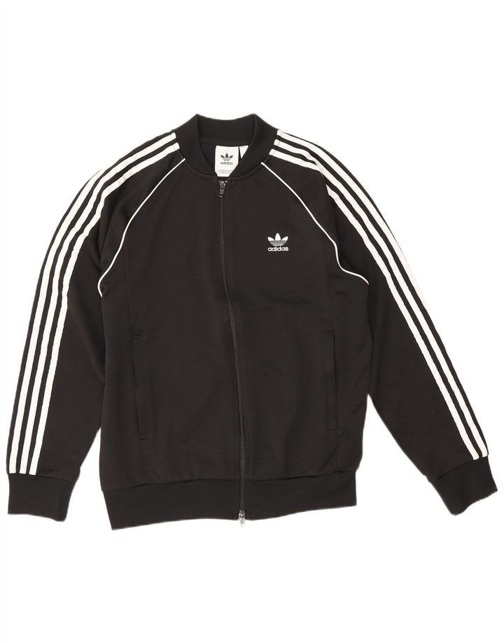 Adidas Hombre Chándal Top Chaqueta Mediano Negro Poliéster
