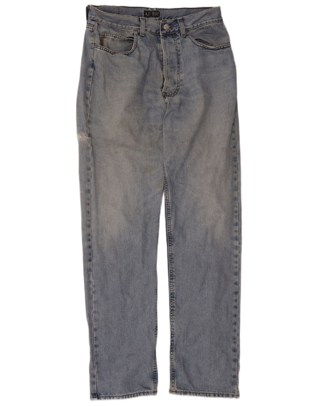 Vaqueros Armani Mujer Rectos W34 L33 Algodón Azul