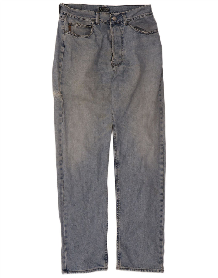 Vaqueros Armani Mujer Rectos W34 L33 Algodón Azul