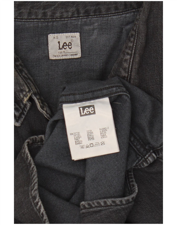 Camisa vaquera LEE para hombre Algodón negro mediano