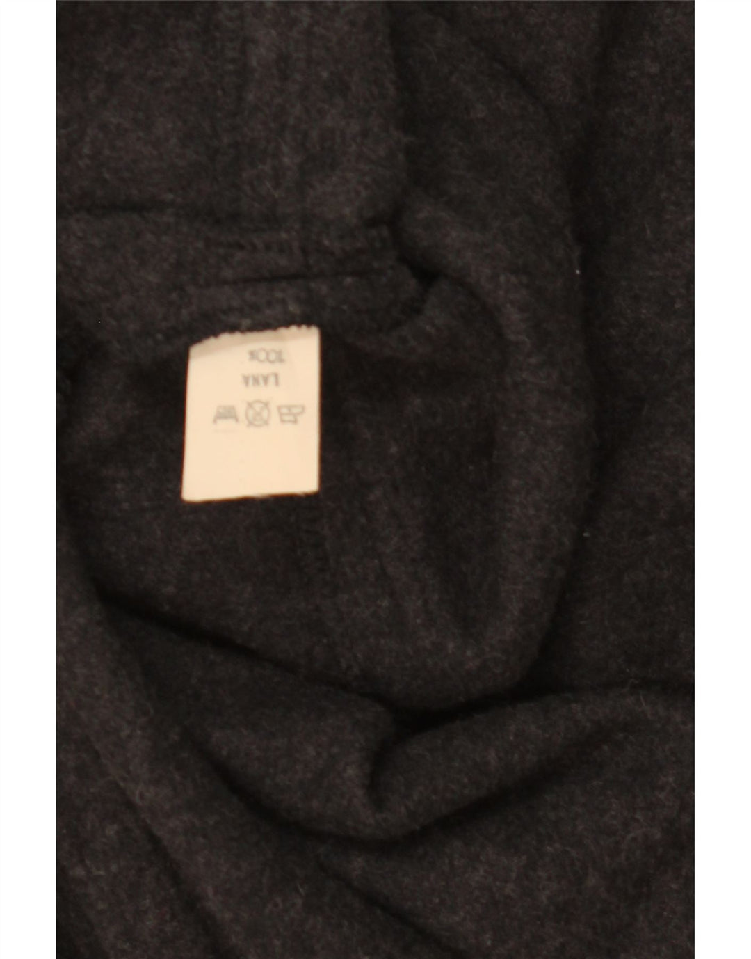 Vintage mujer con capucha capa abrigo un tamaño gris lana