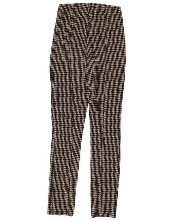 Zara Leggings para mujer UK 44 Mediano Pata de gallo negra