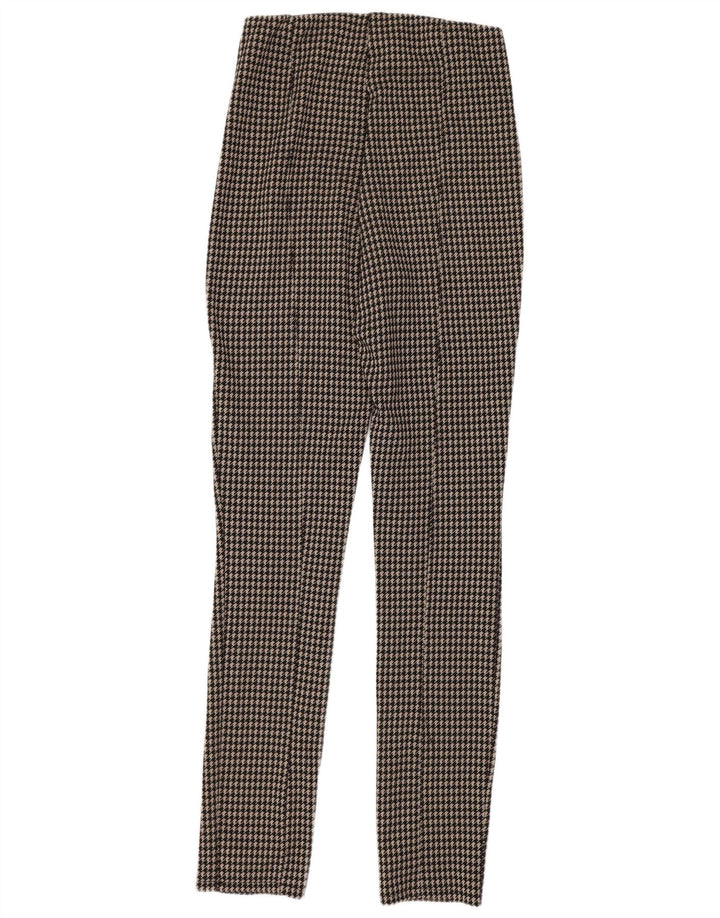Zara Leggings para mujer UK 44 Mediano Pata de gallo negra