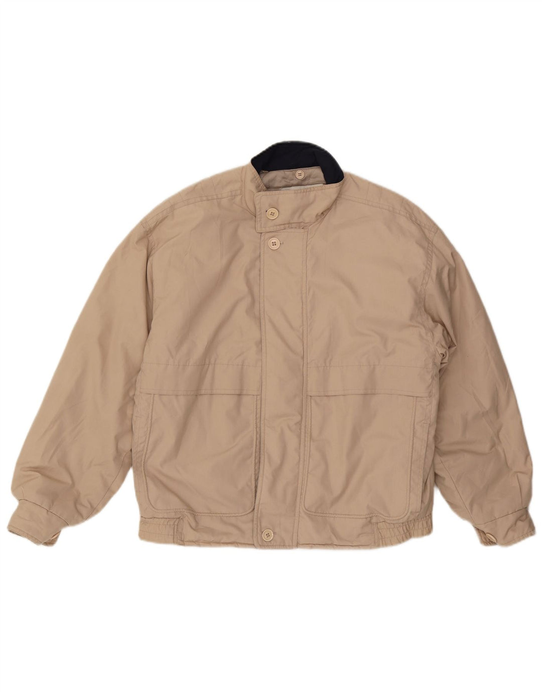 LONDON FOG Chaqueta bomber con capucha para hombre UK 38 Poliéster beige medio