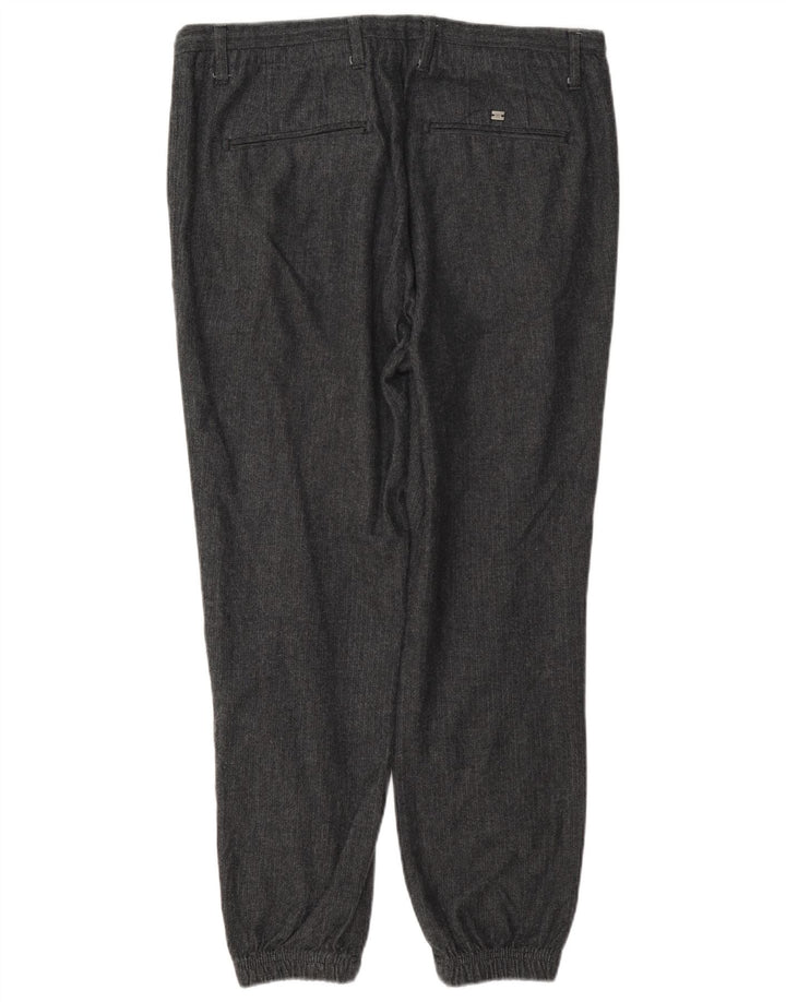 Massimo Dutti Pantalón chino para hombre EU 42 Large W32 L28 Grey Herringbone