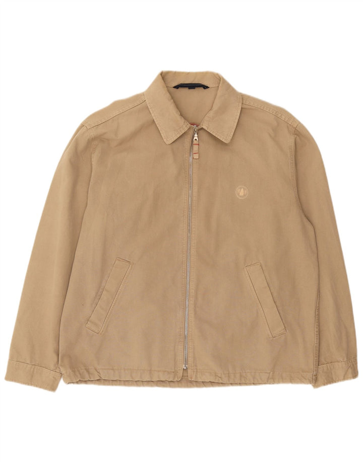 Murphy & Nye Chaqueta Bomber para Hombre UK 42 XL Algodón Beige