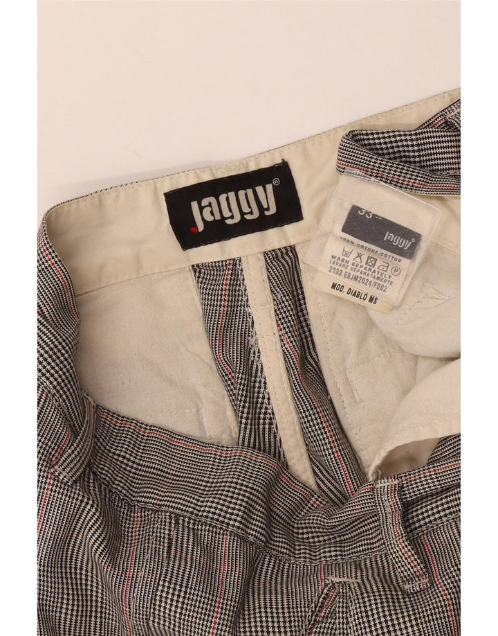 Pantalones cortos cargo para hombre Jaggy W33 Algodón de pata de gallo gris medio