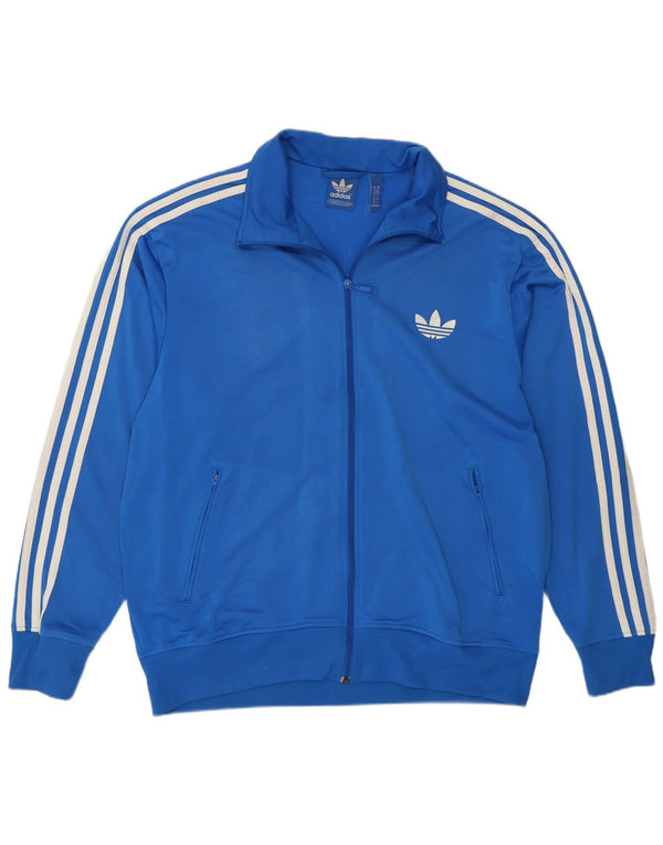 Adidas Hombre Chándal Top Chaqueta XL Azul Poliéster