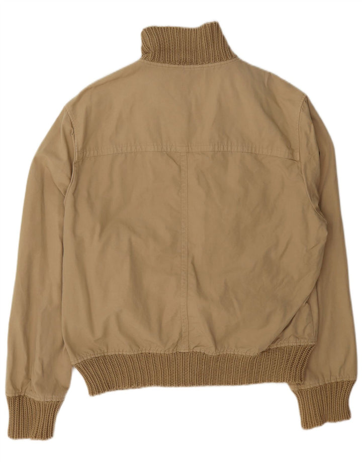 Zara Hombre Cazadora Bomber ES 42 XL Algodón Beige