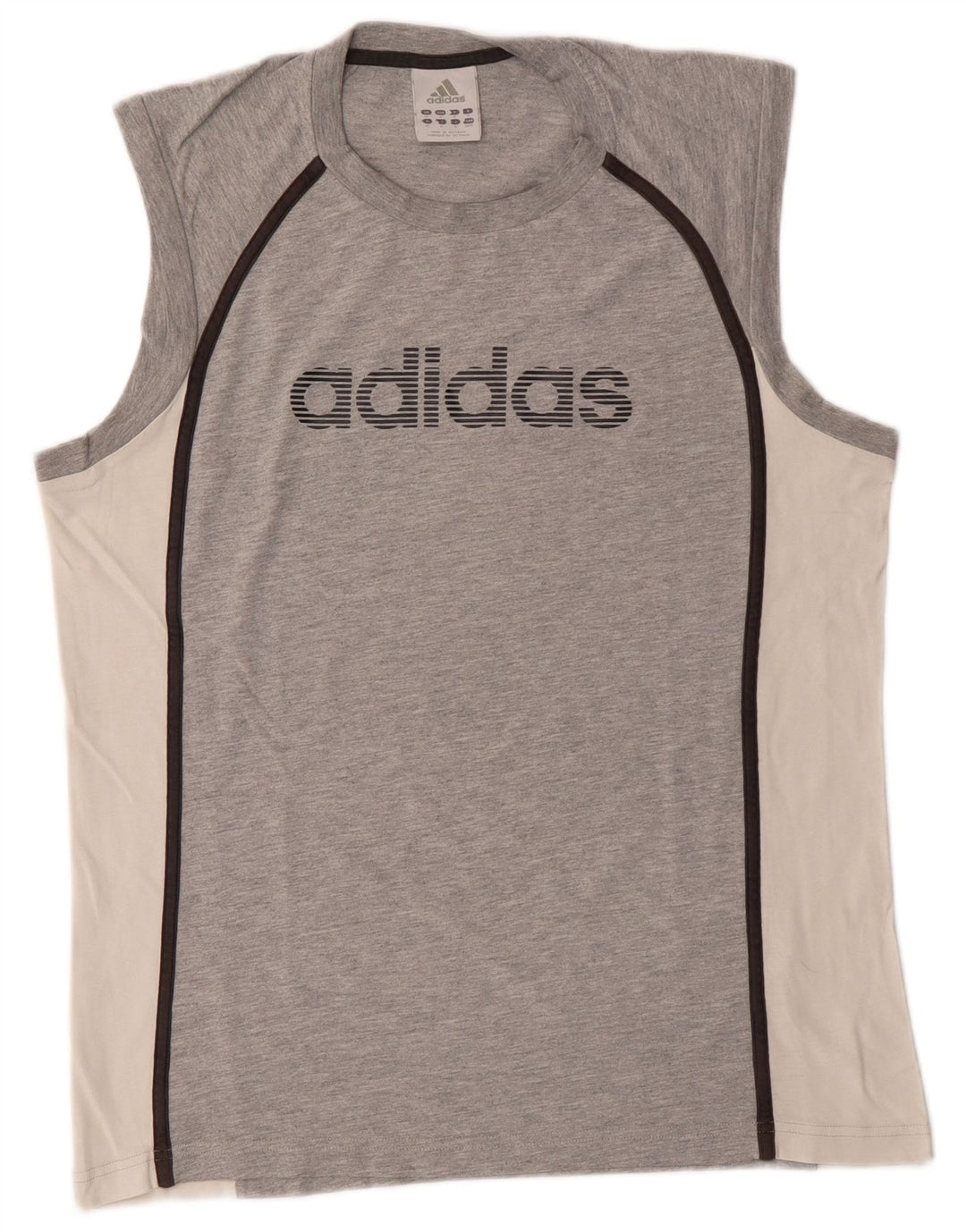 ADIDAS Hombre Graphic Vest Top Gris Medio Colorblock