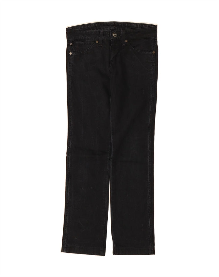 WRANGLER Womens Straight Jeans W25 L32 Black Cotton Vintage Wrangler and Second-Hand Wrangler from Messina Hembry 