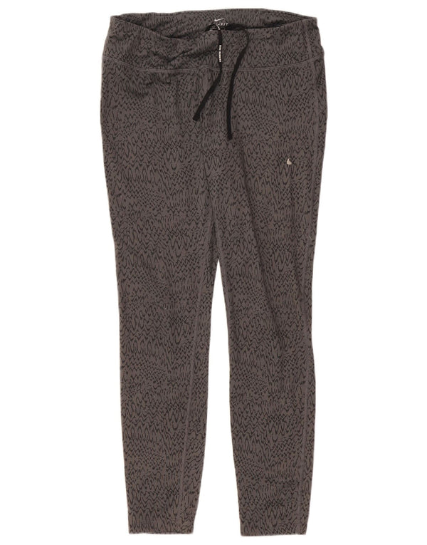 Nike Leggings Dri Fit para mujer UK 40 Grande Gris Chevron Poliéster Deportes