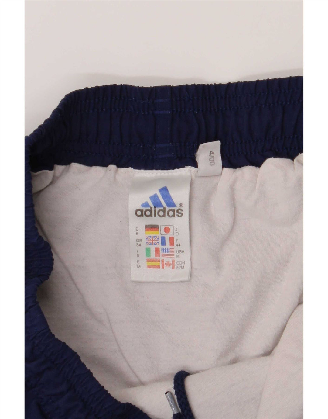 Adidas - Pantalones cortos deportivos para hombre, talla grande, poliéster, color azul marino