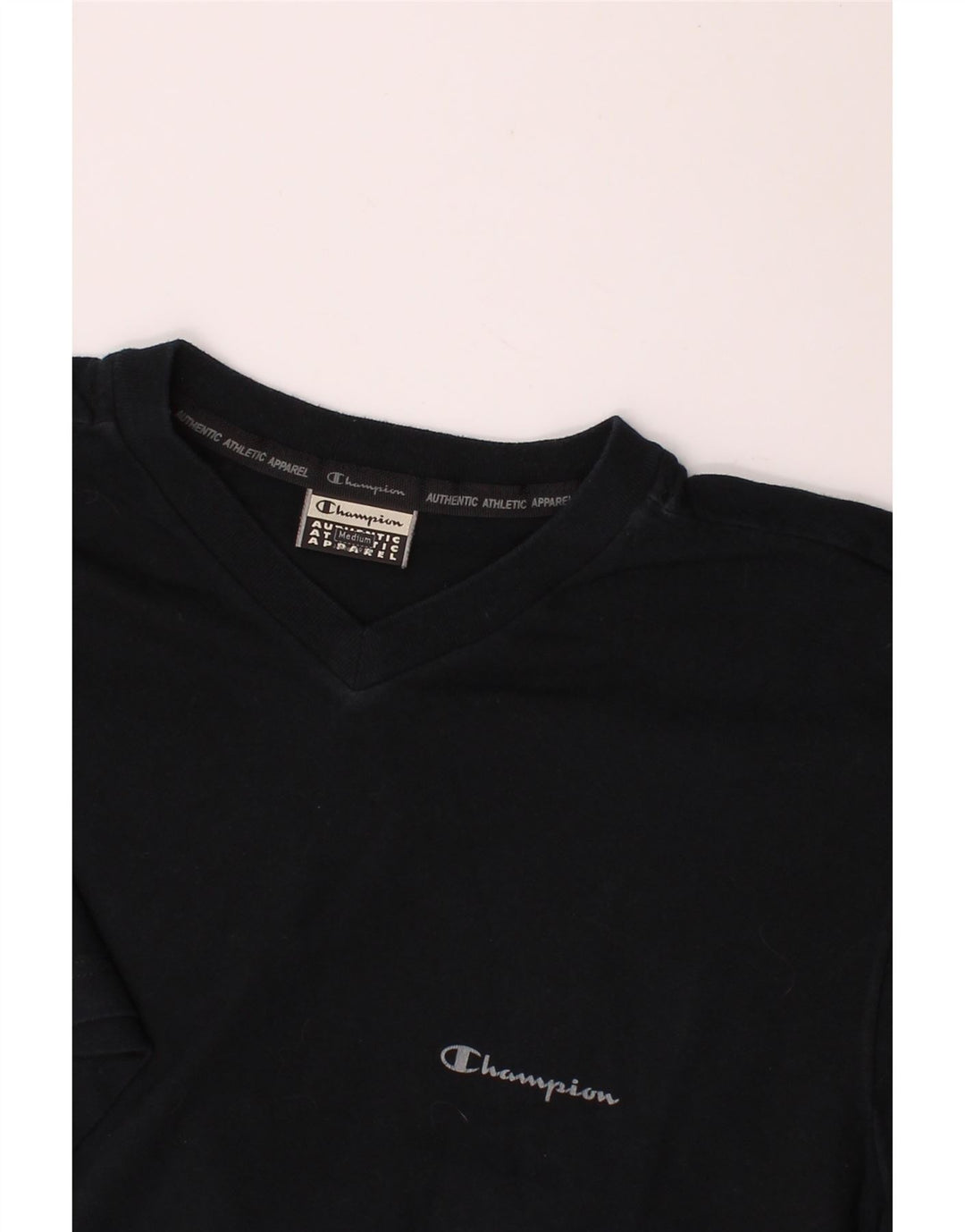 CHAMPION Mens T-Shirt Top Medium Navy Blue Vintage Champion and Second-Hand Champion from Messina Hembry 