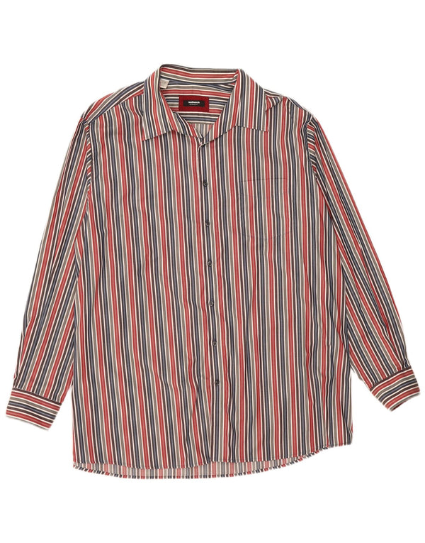 Walbusch Camisa para hombre Talla 47/48 2XL Algodón a rayas multicolor