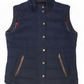 Chaleco acolchado para mujer Fat Face UK 44 Grande Poliéster azul marino