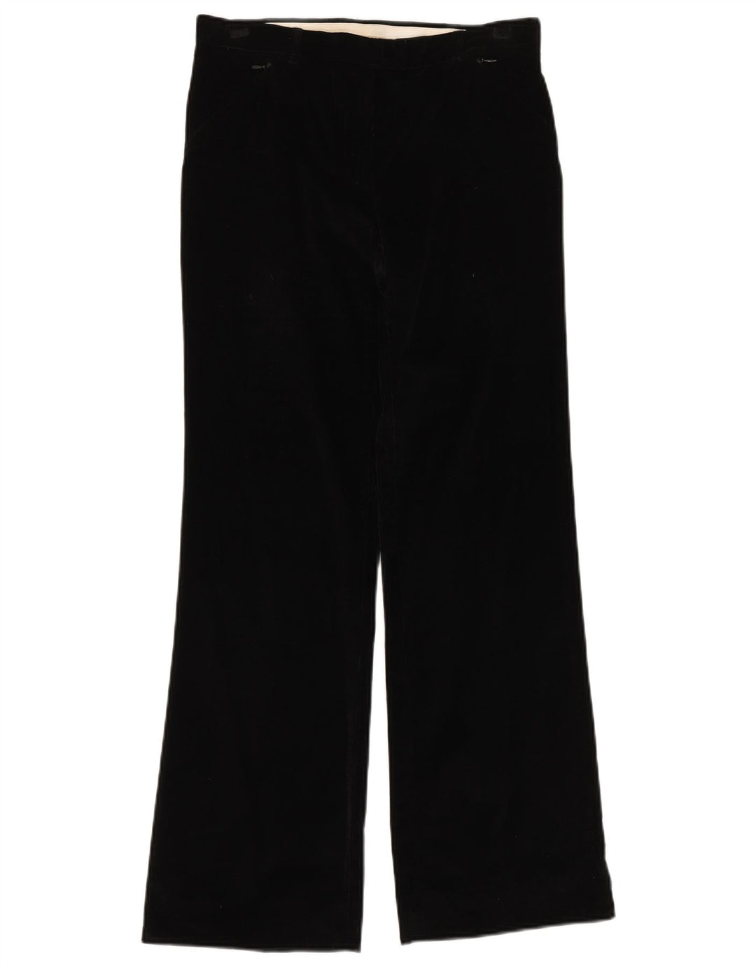 Max Mara Pantalones de pana con corte de bota de fin de semana para mujer UK 10 Small W30 L32 Negro