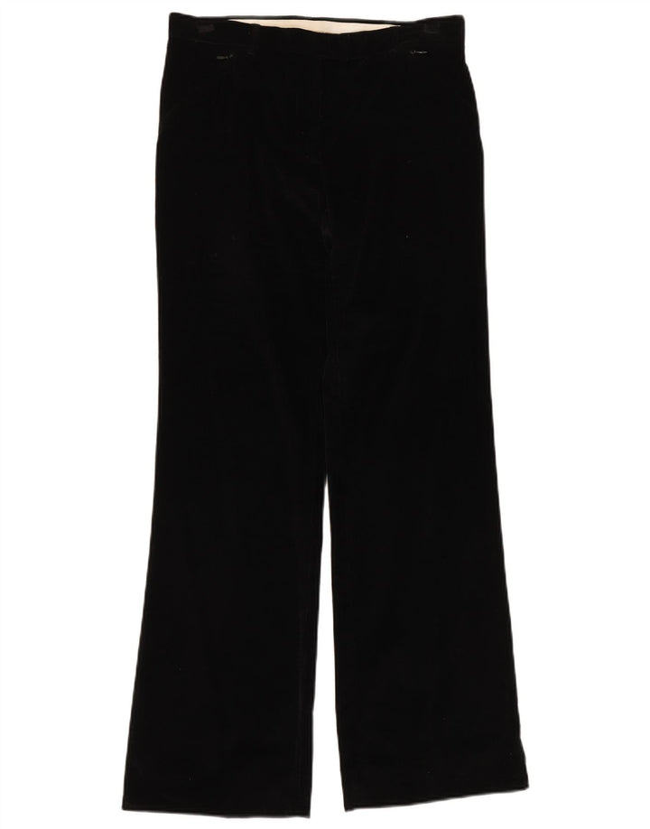 Max Mara Pantalones de pana con corte de bota de fin de semana para mujer UK 10 Small W30 L32 Negro