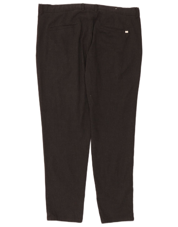 Zara Pantalón chino ajustado para hombre EU 46 XL W36 L29 Gris